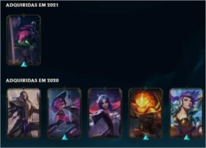 CONTA UNRANKED EX PLATINA - League of Legends LOL