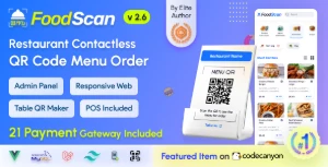 FoodScan v2.6 — Seu Restaurante Digital com QR Code e Pedido - Others