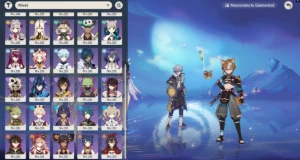 Genshin Impact Ar55 Columbina+Arma, Zibai+Arma, Ineffa+Arma