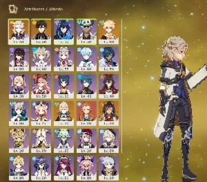 Albedo, Zhongli, Aloy - AR45 - entrega automatica - Genshin Impact