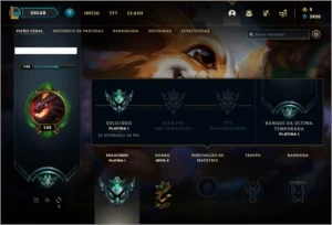 Conta platina 1 com 53 skins e 82 champs - League of Legends LOL