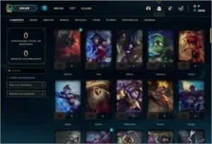 Conta platina 1 com 53 skins e 82 champs - League of Legends LOL