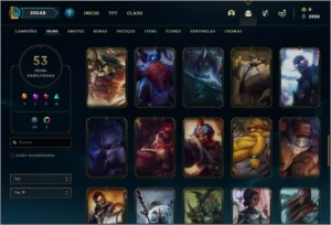 Conta platina 1 com 53 skins e 82 champs - League of Legends LOL