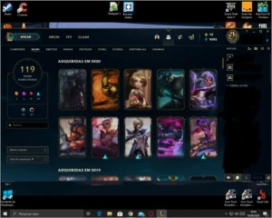Conta League of legends, todos campeões 119 skin + sona dj LOL