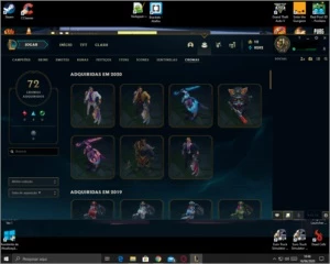 Conta League of legends, todos campeões 119 skin + sona dj LOL