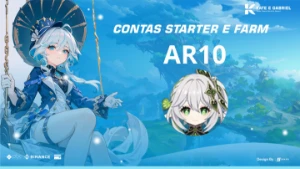 Contas de Genshin Impact starters com 1 personagem limitado