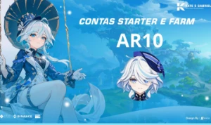 Contas de Genshin Impact starters com 1 personagem limitado