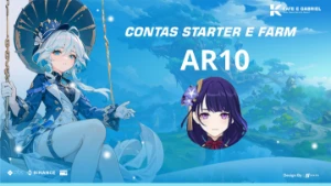 Contas de Genshin Impact starters com 1 personagem limitado