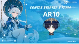 Contas de Genshin Impact starters com 1 personagem limitado