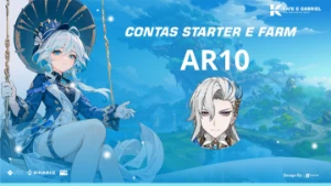 Contas de Genshin Impact starters com 1 personagem limitado