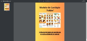 Cardápio Hamburgueria Editável Canva - Outros