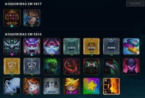 [SMURF&SKIN] Conta League of Legends 18 skins - Level 30 LOL