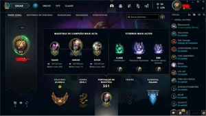 conta main league of legends 138 skins, mais de 1200 gastos LOL