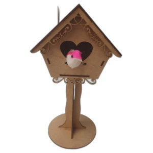 Casa de pássaro MDF, 12x13 - Artesanato e Personalizados