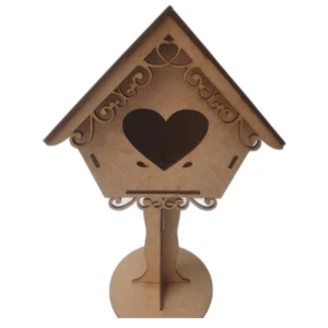 Casa de pássaro MDF, 12x13 - Artesanato e Personalizados
