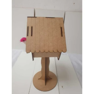 Casa de pássaro MDF, 12x13 - Artesanato e Personalizados