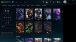 Conta de lol ouro 3 nivel 186, 217 skins - League of Legends