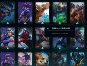 Conta de lol ouro 3 nivel 186, 217 skins - League of Legends