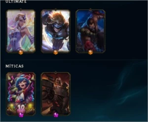 Conta de lol ouro 3 nivel 186, 217 skins - League of Legends