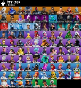 >>Conta Fortnite | 97 Skins | Spider-Man |Rick | Lara Croft