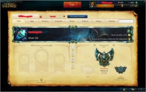Conta Platina 3 League of Legends LOL