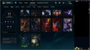 CONTA LOL GOLD 1--102 CAMPEÕES E 42 SKINS + AATROX VITORIOSO - League of Legends