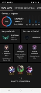 Conta platina 1 - League of Legends LOL