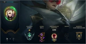 Conta League of Legends / Platina 1 / 323 Skins LOL