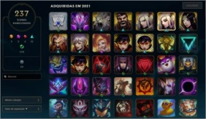 Conta League of Legends / Platina 1 / 323 Skins LOL