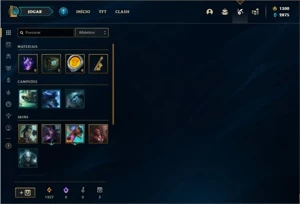 Conta Unranked com 3 Skins e 27 Champs + 1300 RP - League of Legends LOL