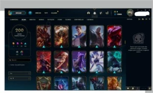 Conta de LoL Nivel 204 com 193 skins +17cromas+ 149 campeões - League of Legends