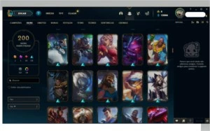 Conta de LoL Nivel 204 com 193 skins +17cromas+ 149 campeões - League of Legends