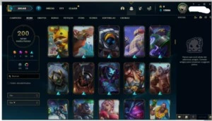 Conta de LoL Nivel 204 com 193 skins +17cromas+ 149 campeões - League of Legends