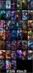 Conta League of Legends Diamante V (Com Borda), skins raras LOL