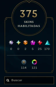 Vendo conta de lol esmeralda 3 com 375 skins - League of Legends