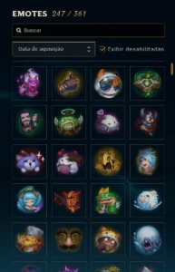 Vendo conta de lol esmeralda 3 com 375 skins - League of Legends