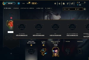 Unranked com 30 Champs e 7 Skins - League of Legends LOL