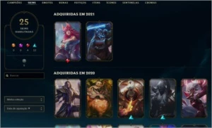 conta lol gold 1 - League of Legends