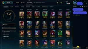 CONTA NVL 95 COM 40K EA 57 CHAMPS E 18 SKINS POR R$86,99 - League of Legends LOL