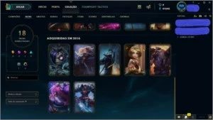 CONTA NVL 95 COM 40K EA 57 CHAMPS E 18 SKINS POR R$86,99 - League of Legends LOL