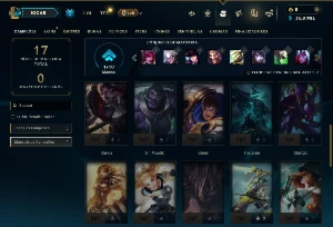 Platina 4 com 31 Champs e 3 Skins - League of Legends LOL