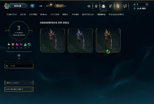 Platina 4 com 31 Champs e 3 Skins - League of Legends LOL