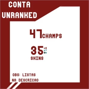 Conta lv 30 Unranked - League of Legends LOL