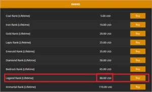 Conta Original Full Acesso - Vip Legend no McCentral - Minecraft