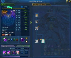 Conta DMO - Digimon Masters Online
