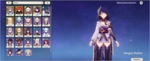 Conta Genshin, Keqing, Falcão, Dilluc C1, Raiden, Qiqi, Jean - Genshin Impact