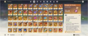 Conta Genshin, Keqing, Falcão, Dilluc C1, Raiden, Qiqi, Jean - Genshin Impact