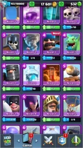 Conta Clash Royale / 5 lendárias, Arena 10, Level 9