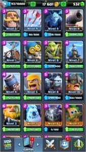 Conta Clash Royale / 5 lendárias, Arena 10, Level 9