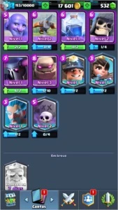 Conta Clash Royale / 5 lendárias, Arena 10, Level 9